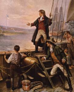 Francis Scott Key notes "that our flag was still there." Photo courtesy of Library of Congress