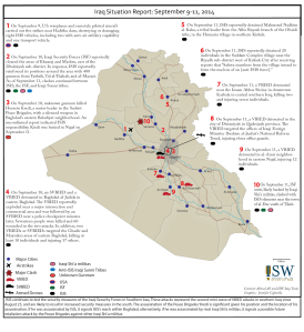Iraq Situation Report by the Institute for the Study of War. (click to enlarge) 