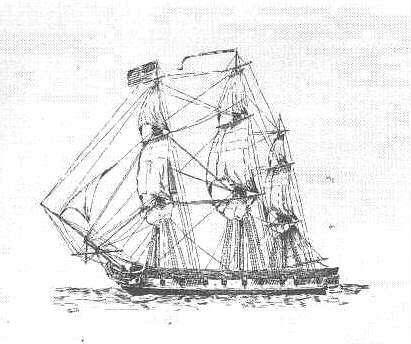 USS Wasp in 1814 (via Wikipedia)